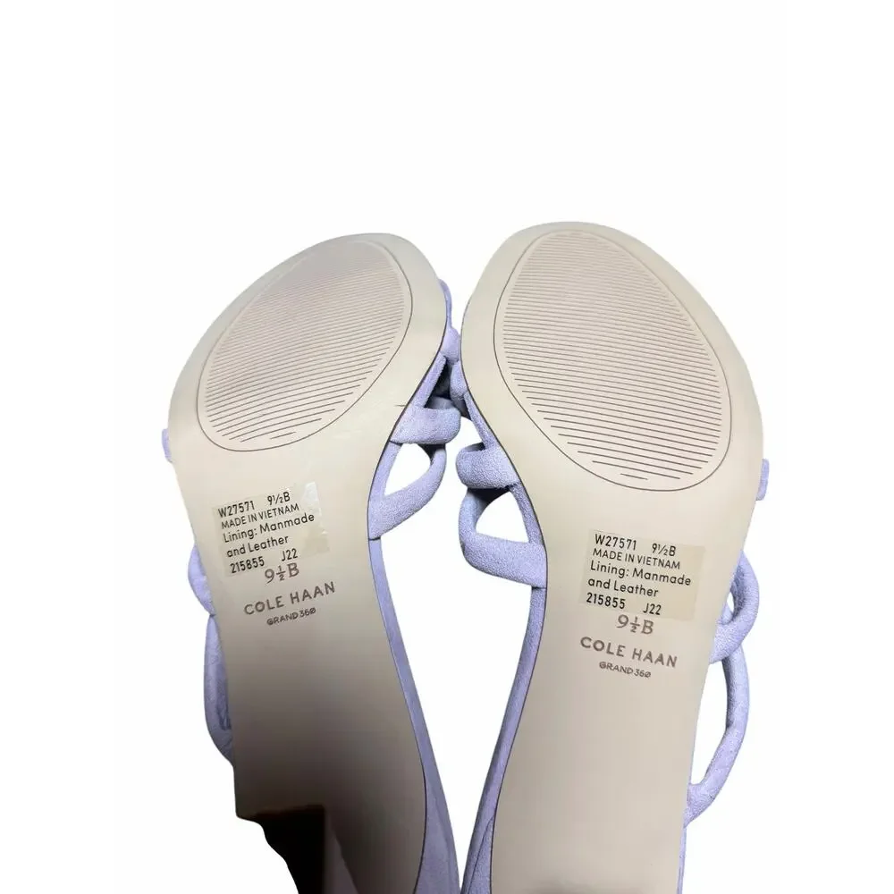Cole Haan Adella Sandal 65 Orchid Petal Suede Heels Women’s 9.5B New